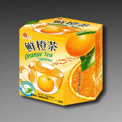 High Quality Teabag Fresh Orange Black Tea Fruit Flavor Tea