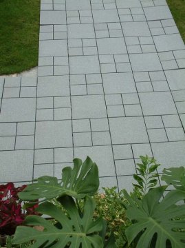 gardening products free installation DIY outdoor interlocking granite flooring tile