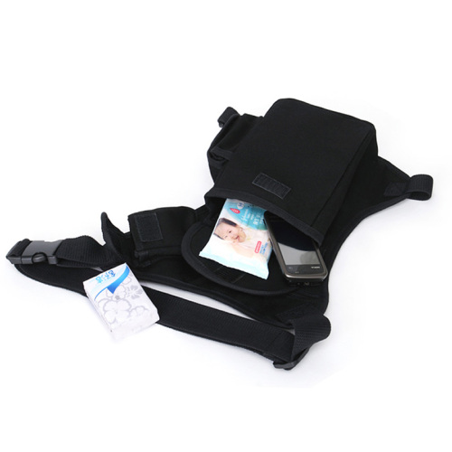 Black or Custom Waist Leg Bag for Men