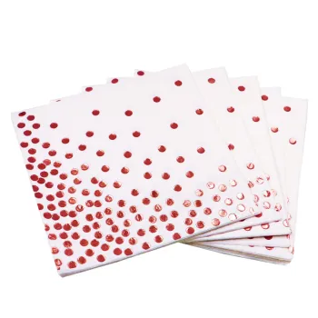 Rose Gold Disposable Napkins for Birthday Party Decorations