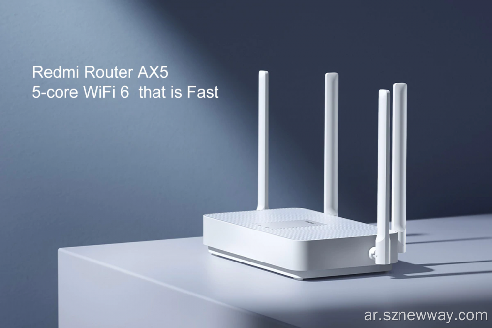 Xiaomi Redmi Router AX5 5-Core رقاقة مكبر للصوت السريع