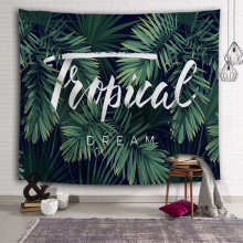 Tropische Palm Tree Leaf Tapisserie tropische Pflanzen Wandbehang grüne Tapisserie für Wohnzimmer Schlafzimmer Home Wohnheim Dekor
