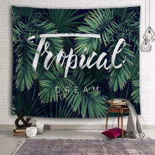 Palmeira Tropical Folha Tapeçaria Plantas Tropicais Tapeçaria Verde Tapeçaria para Sala de estar Quarto Casa Dormitório Decoração