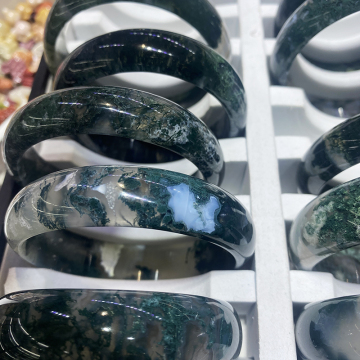 High Quality Natural Crystal Jewelry - Wholesale Moss Agate Bracelet for Crystal Crafts