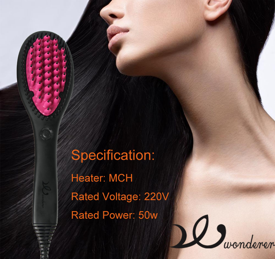 2 In 1 Hair Straightening Brush