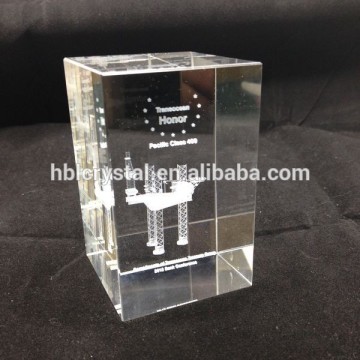 high quality custom design 3d laser crystal cube