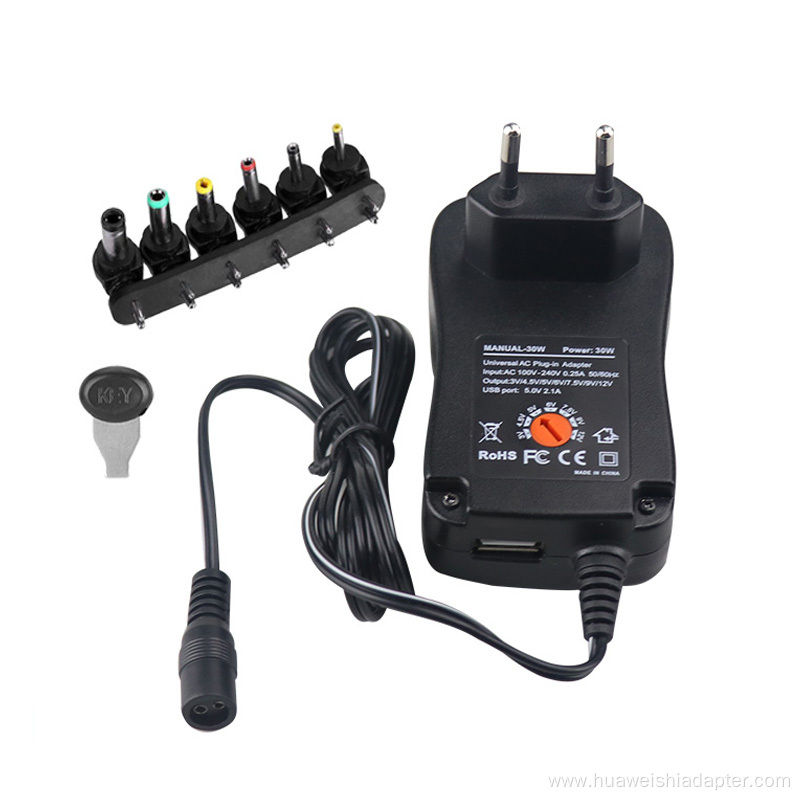 Multi 6 dc pin Power Charger EU Plug