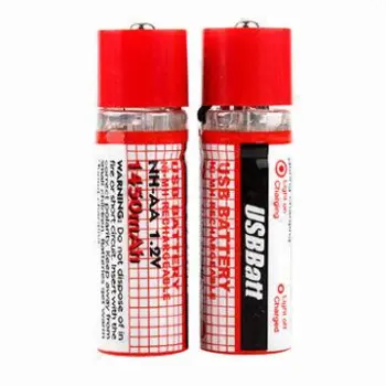 USB Socket Rechargeable NiMH Batteries