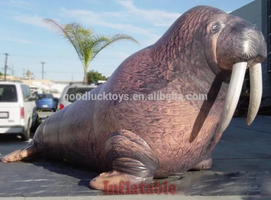 Promotional custom inflatable advertising,large inflatable walrus,Giant advertising vivid inflatable walrus for sale