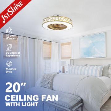 1stshine Ceiling Fan Light - High-Speed LED Ceiling Fan with Gold AC Motor