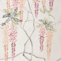 Elegant beige hand-painted wallpaper