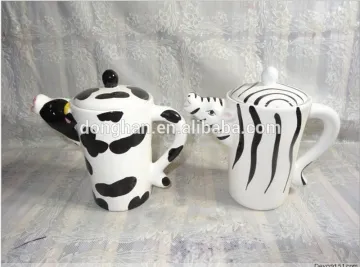 2014 lovely toy kids porcelain tea sets with cow design for sale