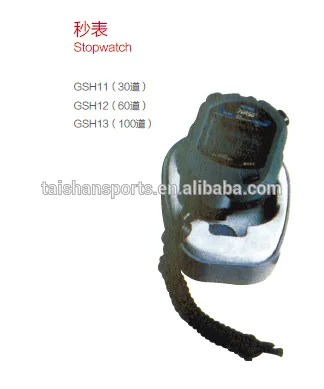Stopwatch for track and field equipment