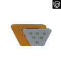 Highway guardrail reflective contour marker