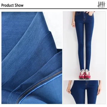 ladies fancy brand name denim skinny jean fabric