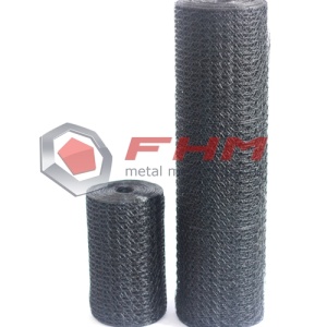 Black Vinyl Coated Chicken Wire Netting untuk Garden