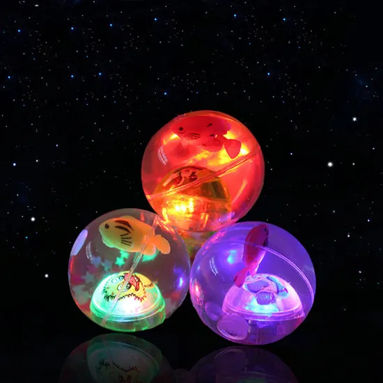 Children's toys Light Up Bouncing Balls Flash Crystal Ball 5.5cm Toy Ball crystal ball