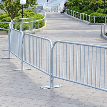 Hot Dip Galvanized Interlocking Crowd Control Barrier