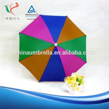 Professional factory supply portable rainbow umbrella gift clear umbrella hat