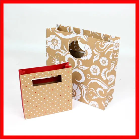 paper bag supplier die cut handle bags