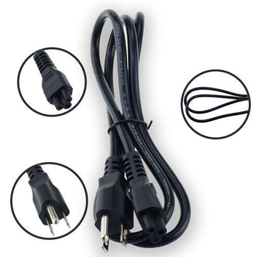 Enchufe de EE. UU. Cable de alimentación de CA 3prong C5