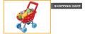 Alta qualidade brinquedo registo crianças carrinho de supermercado de plástico com luz e som