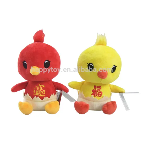 2017 new year cute animal hen toy plush chick toys stuffed chicken toys