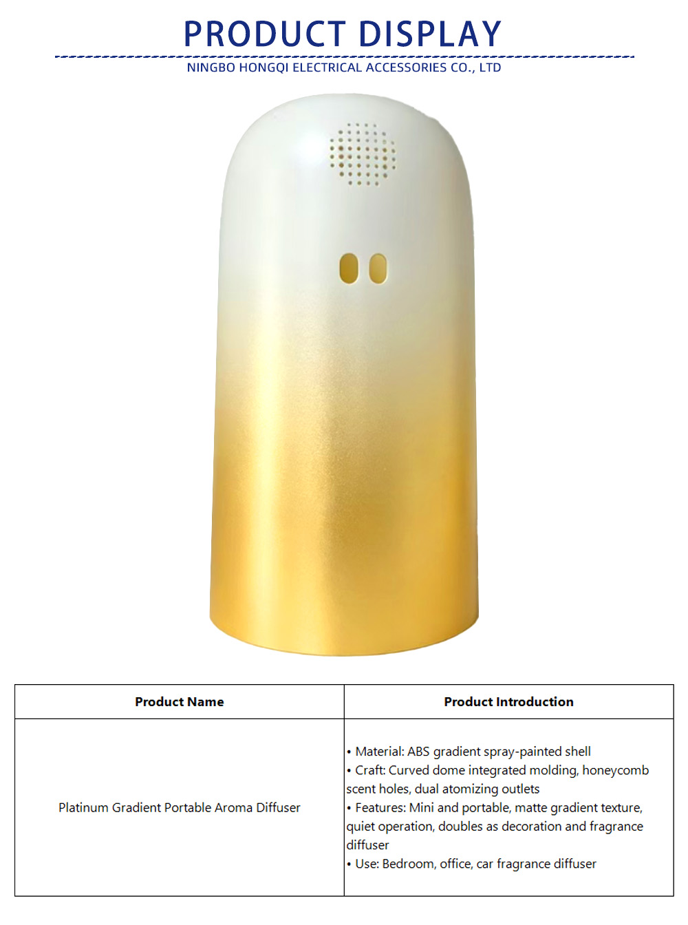 15-Platinum Gradient Portable Aroma Diffuser-x