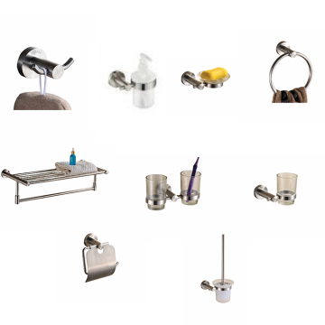 9 Kinds of 304 Stainless Steel Bathroom Accessories Set - Fashion Design