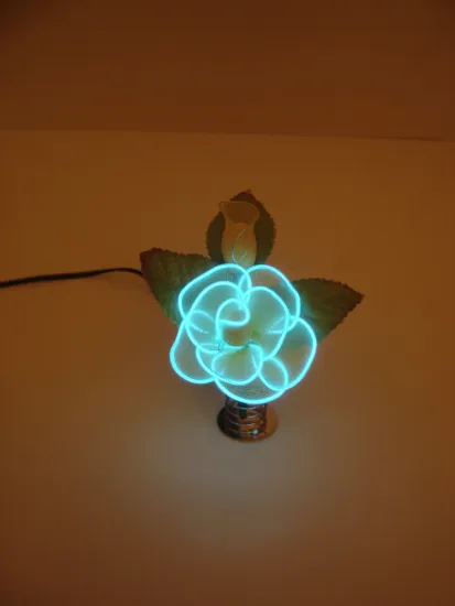 el wire silk glowing flower for car