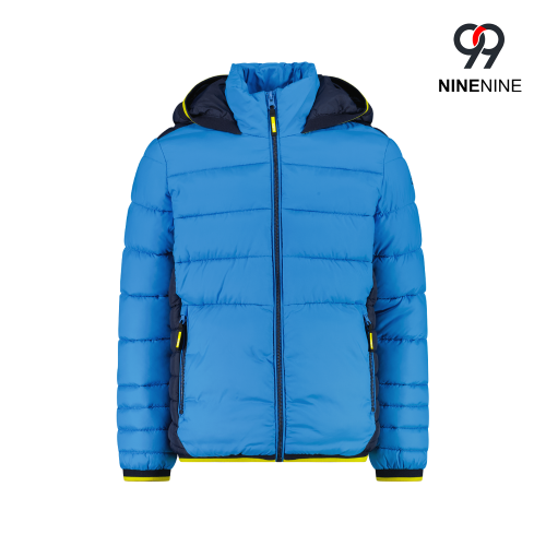 Chaqueta acolchada con capucha para niño.