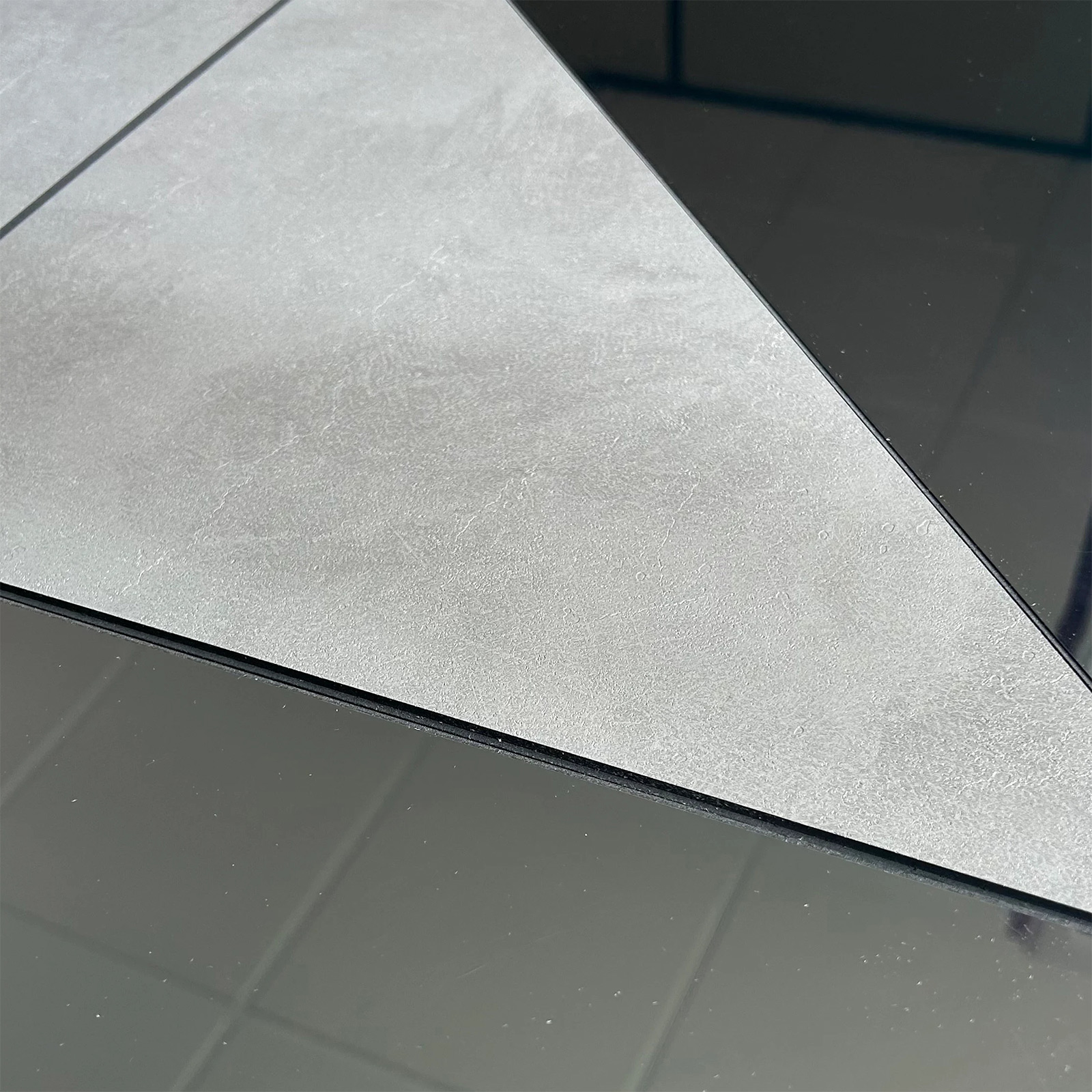 Dreieckspiegel Dekorative Beton 3D -Wandtafel