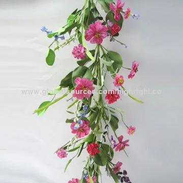 6' Hot Pink Daisy Garland