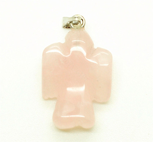 Pendentif Forme Rose Quartz