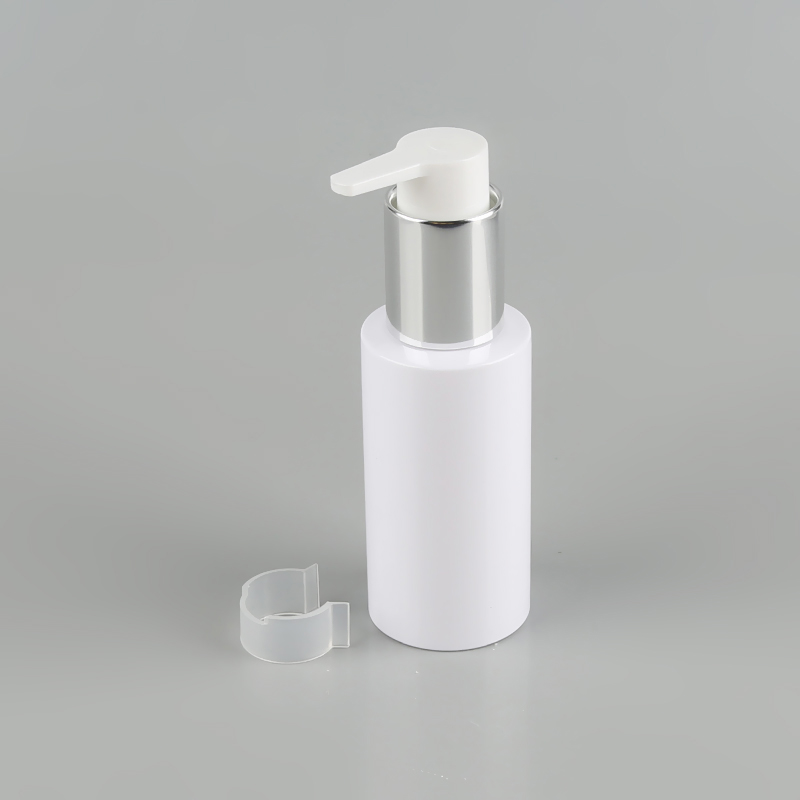 60ml 100ml 120ml empty skin care cosmetic packaging PET plastic white lotion dispenser treatment cream pump bottle for face