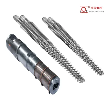 Mataas na kalidad na conical twin screw extruder ekstrang bahagi at silindro