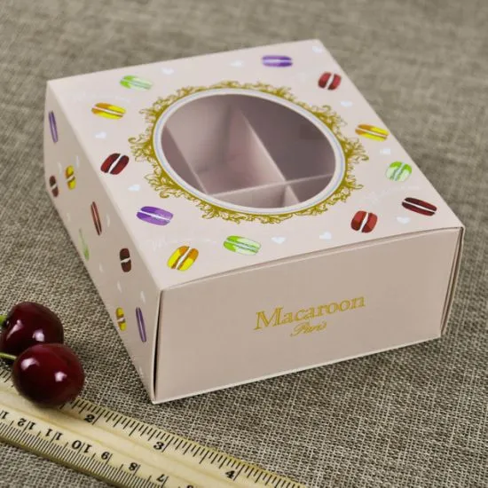 Wholesale Small Cute Cookie Biscuit Macaron Box Packaging