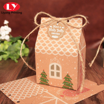 Custom Kraft Paper Christmas Packaging Candy Gift Box