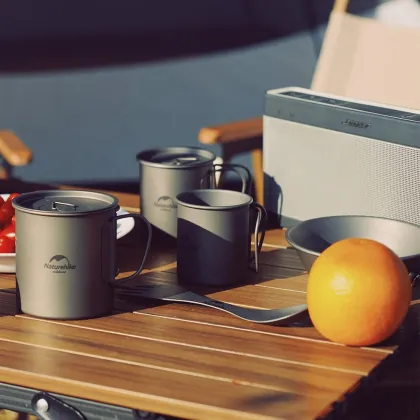 Naturehike Outdoor Camping Ultralight Titanium Cookware 300ml Titanium Cup