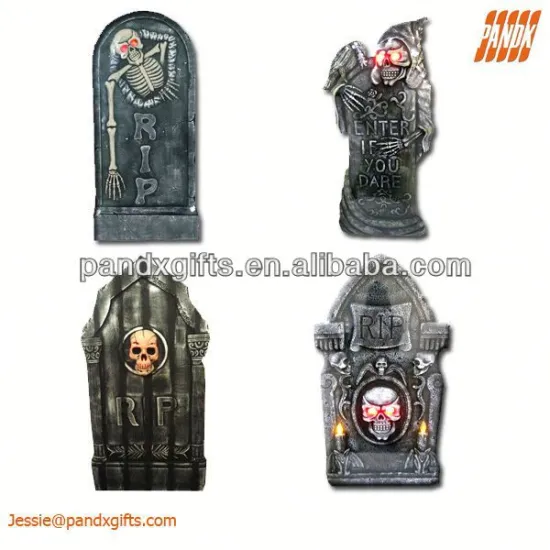 CELTIC CROSS Halloween Tombstone Prop Decoration Horror Haunted Gravestone Yard