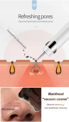 OEM ODM Blackhead Removal Skin Care Personal Care Products Deep Cleansing Electric Ultrasonic Scrubber