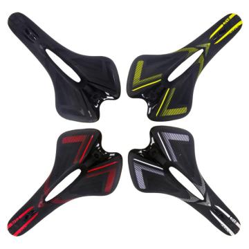Enlee High-Quality Heated Leather Bicycle Saddle for Mountain Bikes - Shockproof