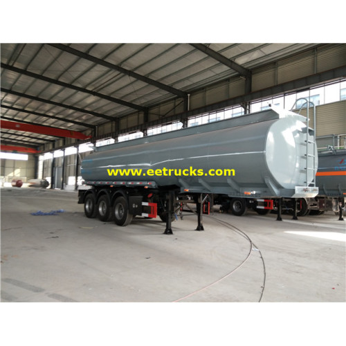 40000 Lít Tri-axle Chất lỏng ăn mòn Tanker Semi-trailers