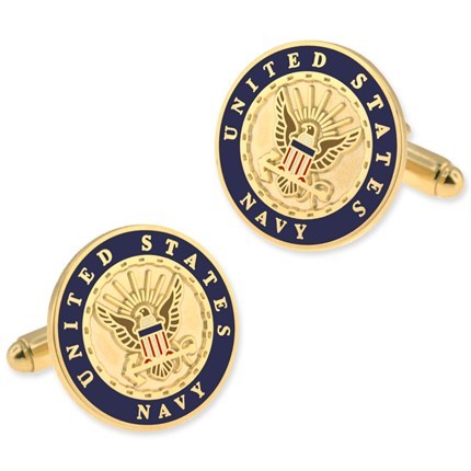 U.S. Navy Cufflink Set Perfect for Birthday