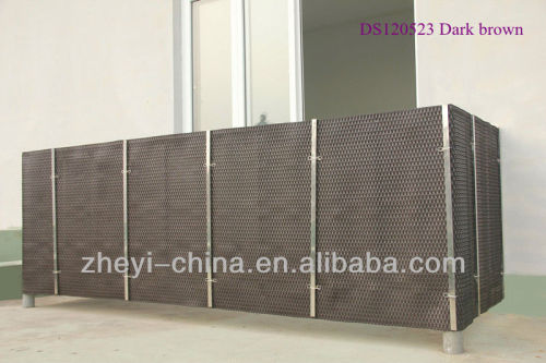 Balcony protection cover mat -synthetic rattan material