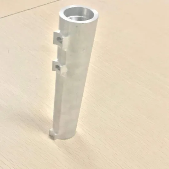 Anodize 6063 aluminum grooved tube pipe