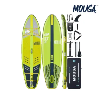 Yellow-Green Stand-Up Paddleboard for Water Sports