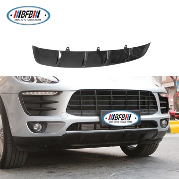 Real Carbon Fiber Front & Rear Bumper Diffuser Lips Protector for Porsche Macan