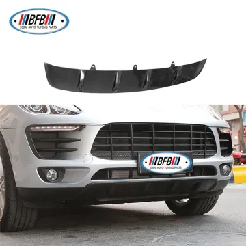 Real Carbon Fiber Front & Rear Bumper Diffuser Lips Protector for Porsche Macan