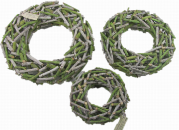 Spring festival decorated willow wreath